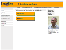Tablet Screenshot of glutathion-online.de